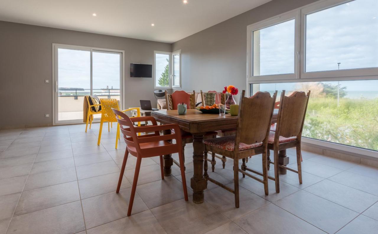 Tribord, Appt Avec Terrasse Et Vue Mer, Parking Saint-Come-de-Fresne Exterior foto